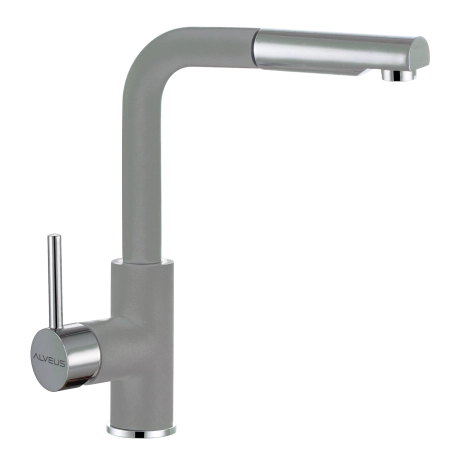 Bateria kuchenna stojąca z obrotową wylewką ALVEUS steel 04+chrom SIROS
