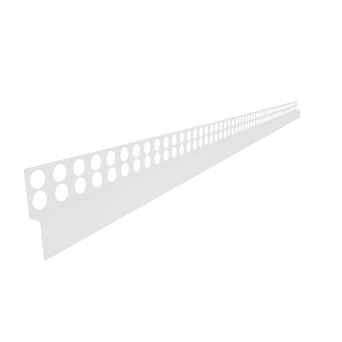 Listwa prysznicowa czołowa przyścienna JANO 130 cm biała