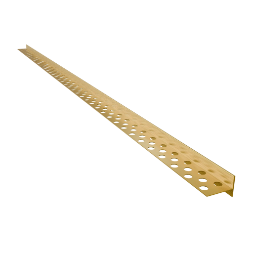 Listwa prysznicowa spadkowa przyszybowa JANO 120 cm lewa złota szczotkowana