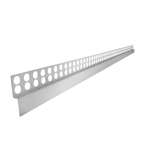 Listwa prysznicowa czołowa przyścienna JANO 130 cm srebrna